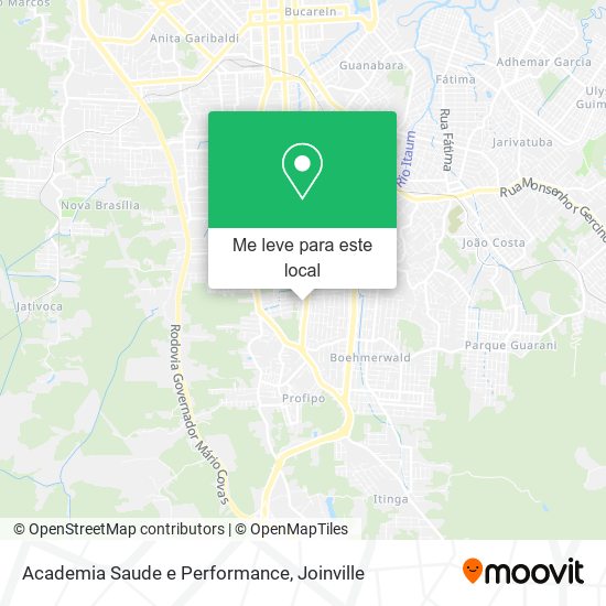 Academia Saude e Performance mapa