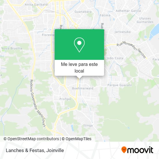 Lanches & Festas mapa