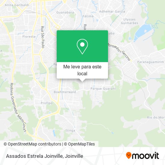 Assados Estrela Joinville mapa