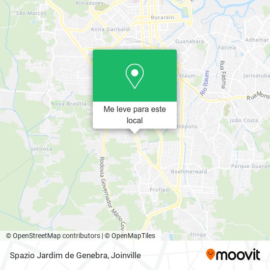 Spazio Jardim de Genebra mapa