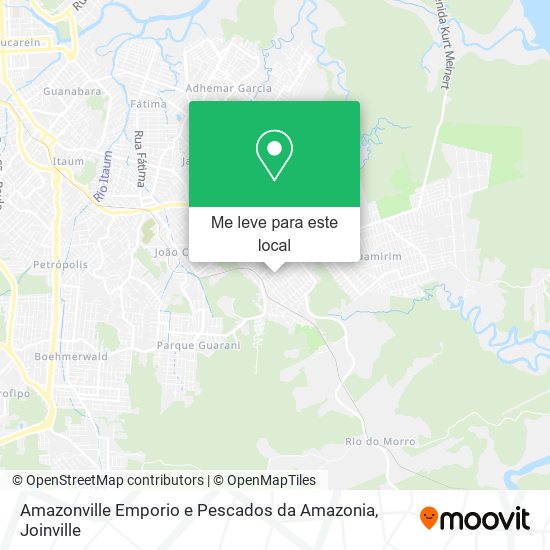 Amazonville Emporio e Pescados da Amazonia mapa
