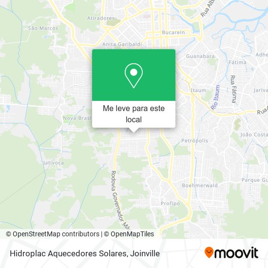 Hidroplac Aquecedores Solares mapa