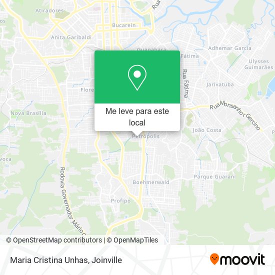 Maria Cristina Unhas mapa