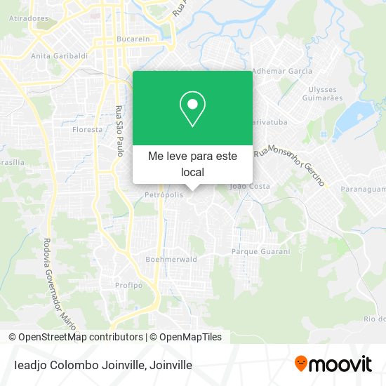 Ieadjo Colombo Joinville mapa