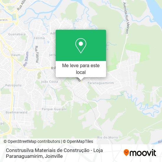 Construsilva Materiais de Construção - Loja Paranaguamirim mapa