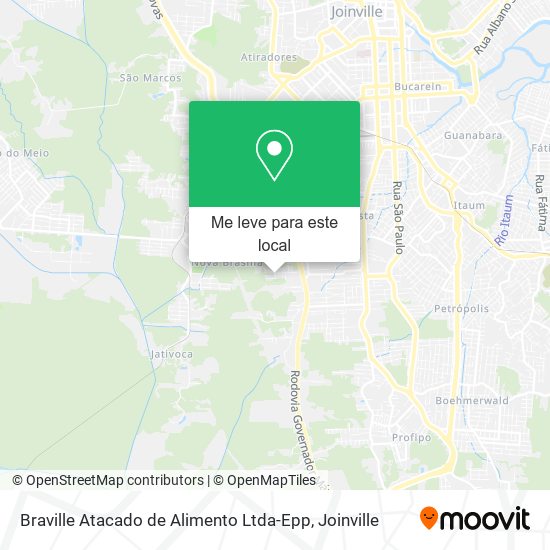 Braville Atacado de Alimento Ltda-Epp mapa