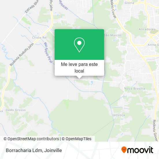 Borracharia Ldm mapa