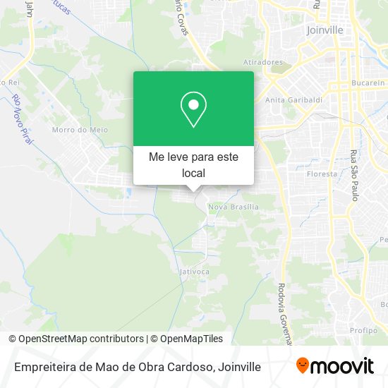 Empreiteira de Mao de Obra Cardoso mapa