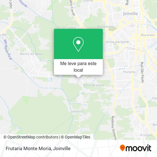Frutaria Monte Moriá mapa