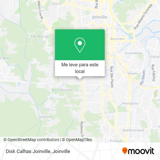 Disk Calhas Joinville mapa
