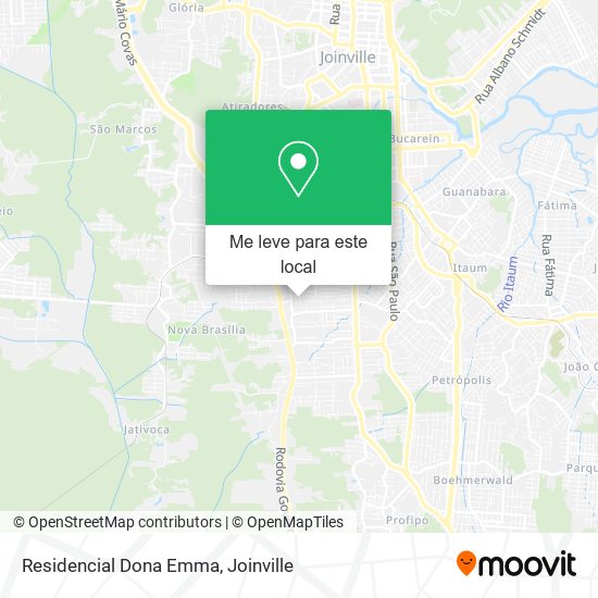 Residencial Dona Emma mapa