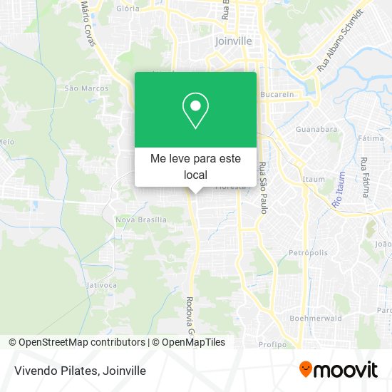 Vivendo Pilates mapa