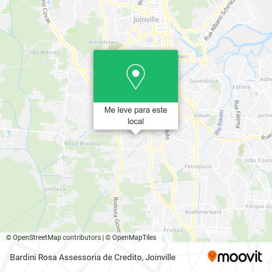 Bardini Rosa Assessoria de Credito mapa