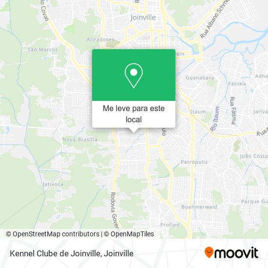 Kennel Clube de Joinville mapa