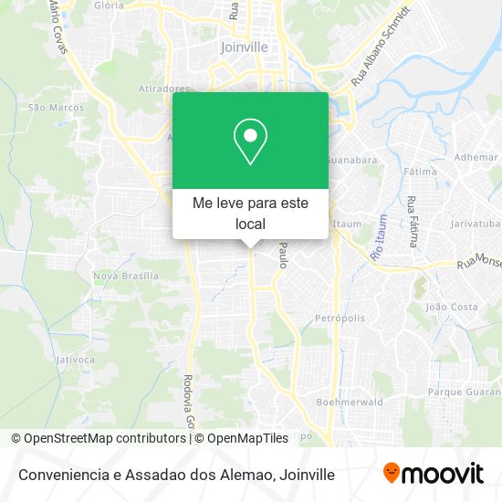 Conveniencia e Assadao dos Alemao mapa
