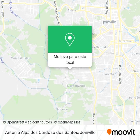 Antonia Alpaides Cardoso dos Santos mapa