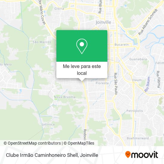 Clube Irmão Caminhoneiro Shell mapa