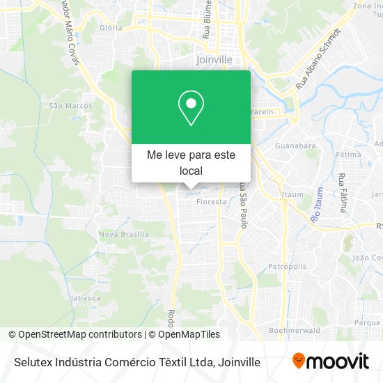 Selutex Indústria Comércio Têxtil Ltda mapa
