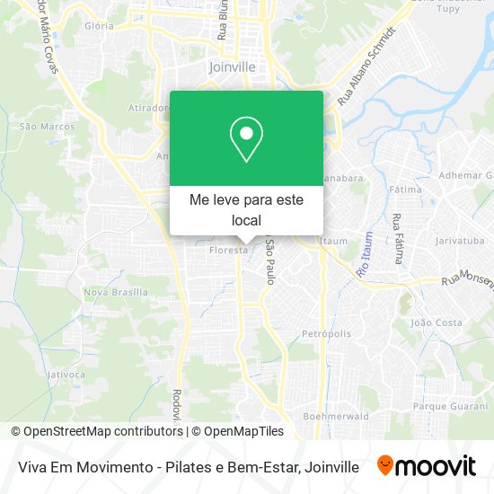 Viva Em Movimento - Pilates e Bem-Estar mapa