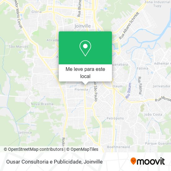 Ousar Consultoria e Publicidade mapa