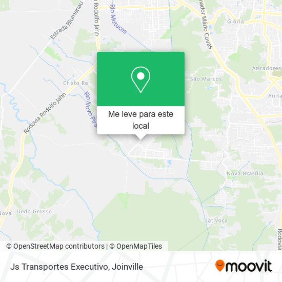 Js Transportes Executivo mapa
