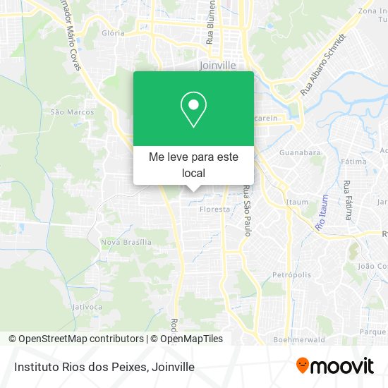 Instituto Rios dos Peixes mapa
