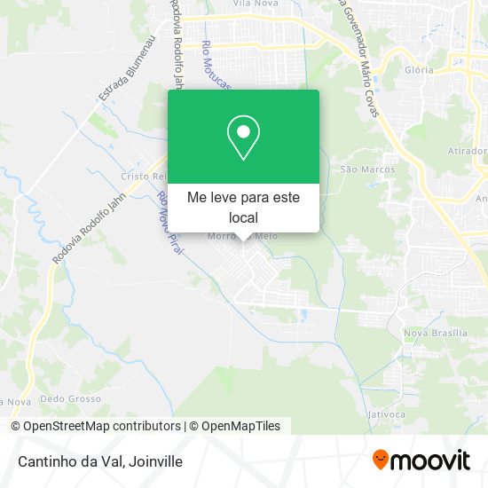 Cantinho da Val mapa