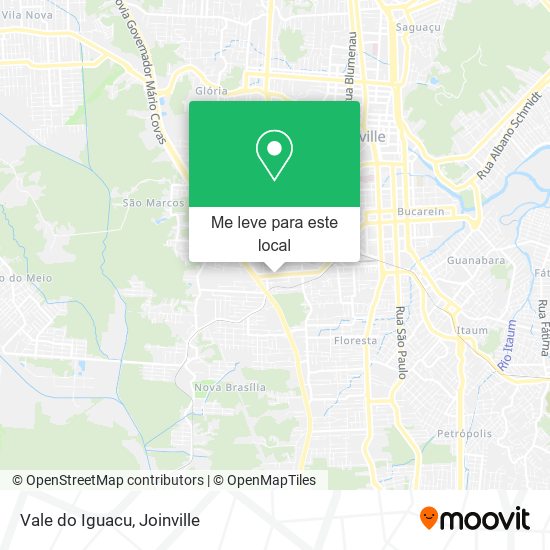 Vale do Iguacu mapa