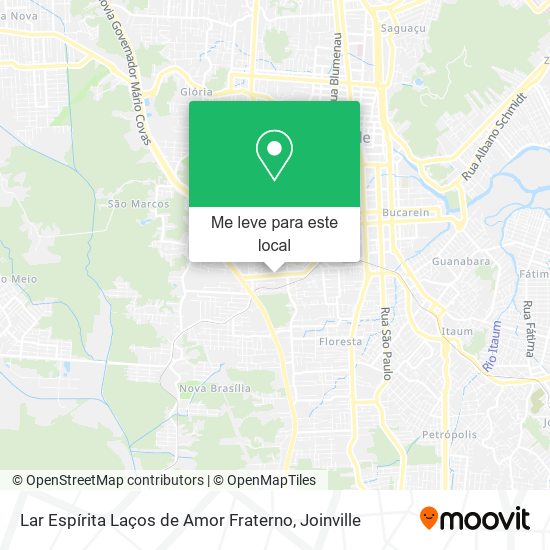 Lar Espírita Laços de Amor Fraterno mapa
