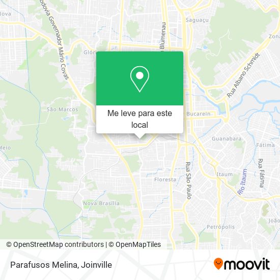 Parafusos Melina mapa