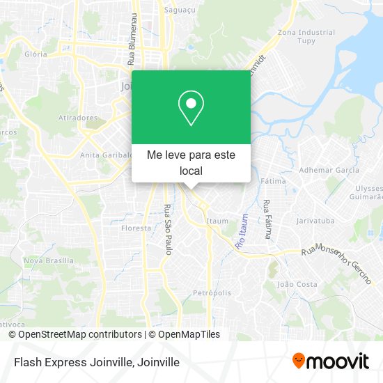 Flash Express Joinville mapa