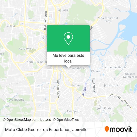 Moto Clube Guerreiros Espartanos mapa