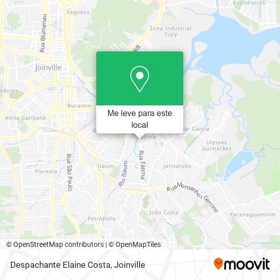 Despachante Elaine Costa mapa
