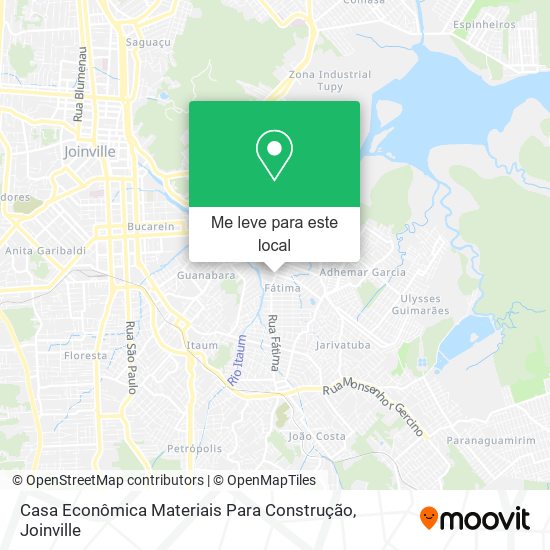 Casa Econômica Materiais Para Construção mapa