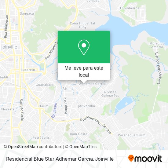 Residencial Blue Star Adhemar Garcia mapa