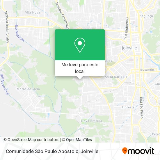 Comunidade São Paulo Apóstolo mapa