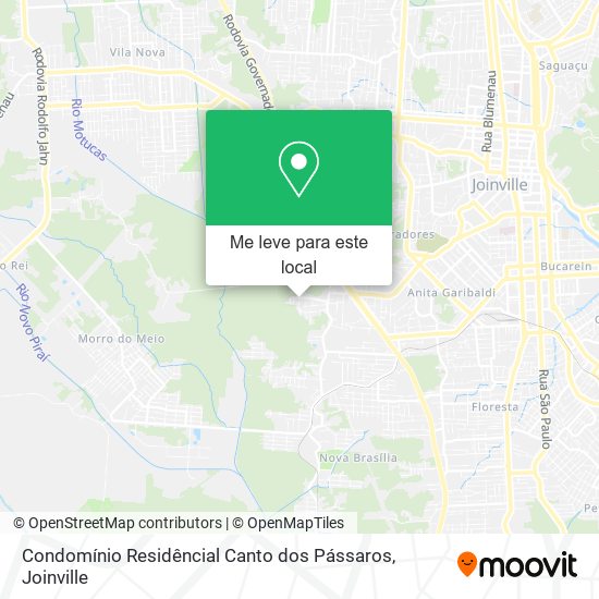 Condomínio Residêncial Canto dos Pássaros mapa