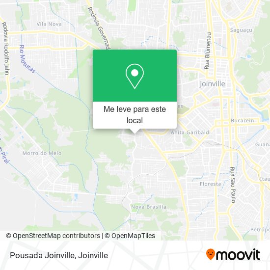 Pousada Joinville mapa