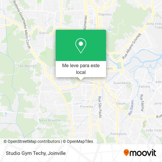 Studio Gym Techy mapa