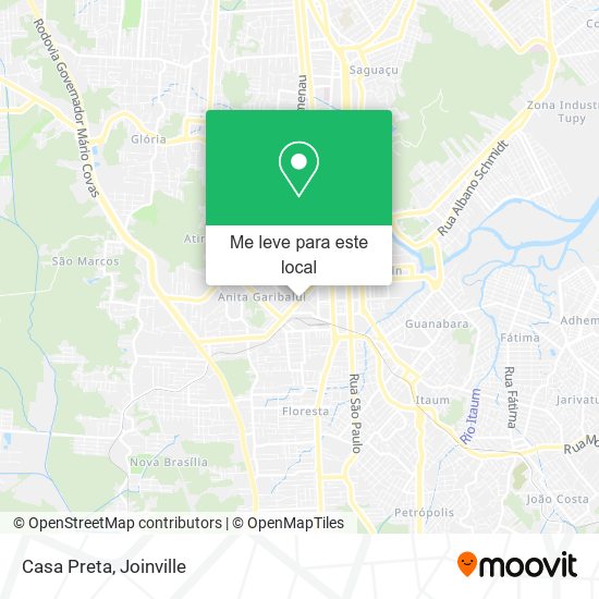 Casa Preta mapa