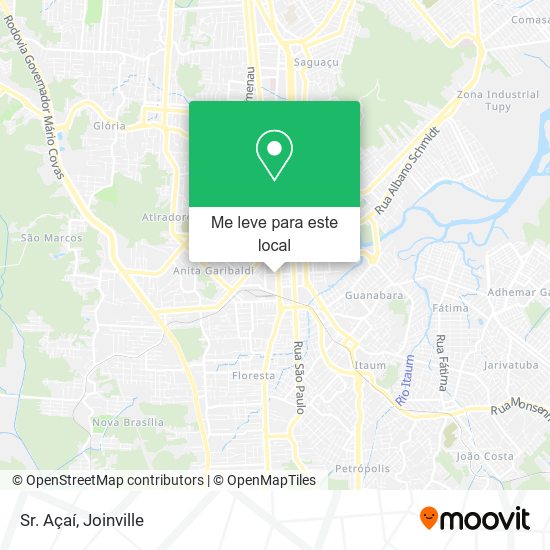 Sr. Açaí mapa