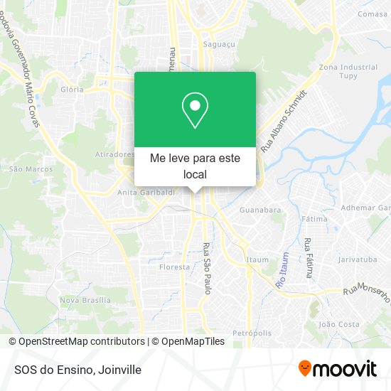 SOS do Ensino mapa