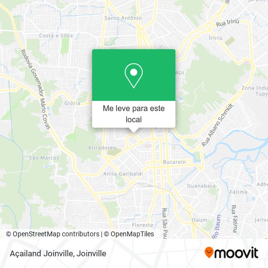 Açailand Joinville mapa