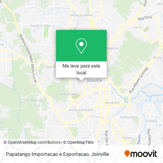 Papatango Importacao e Exportacao mapa