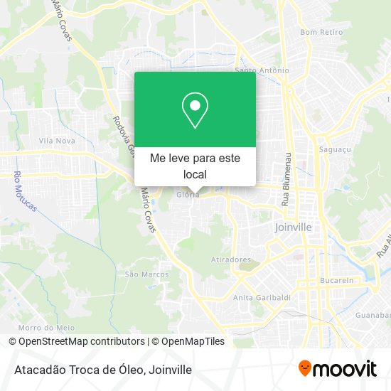 Atacadão Troca de Óleo mapa