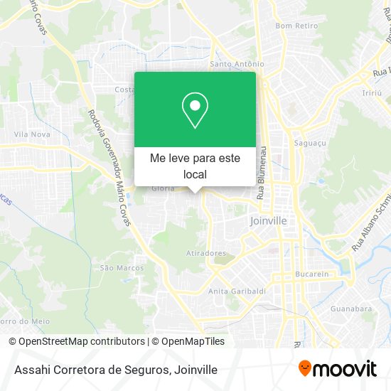 Assahi Corretora de Seguros mapa