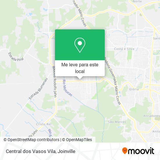 Central dos Vasos Vila mapa