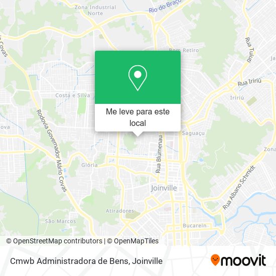 Cmwb Administradora de Bens mapa
