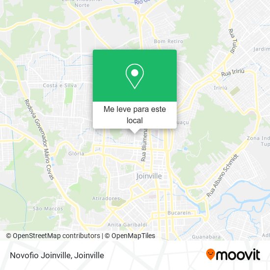 Novofio Joinville mapa