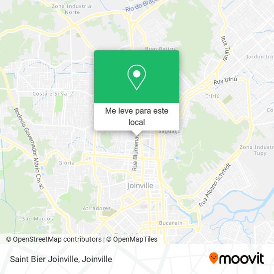 Saint Bier Joinville mapa